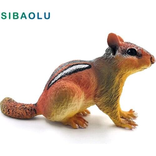 Simulation Big Chipmunk Mouse Rat Animal model figurine home decor miniature fairy garden decoration accessories modern statue