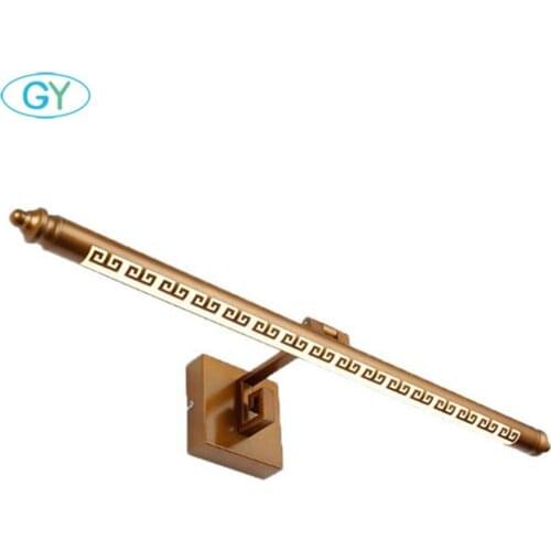 Brown led Wall Lamp Modern bathroom mirror lights L50cm L70cm L90cm makeup dressing bathroom led mirror lamp led maquillaje luz