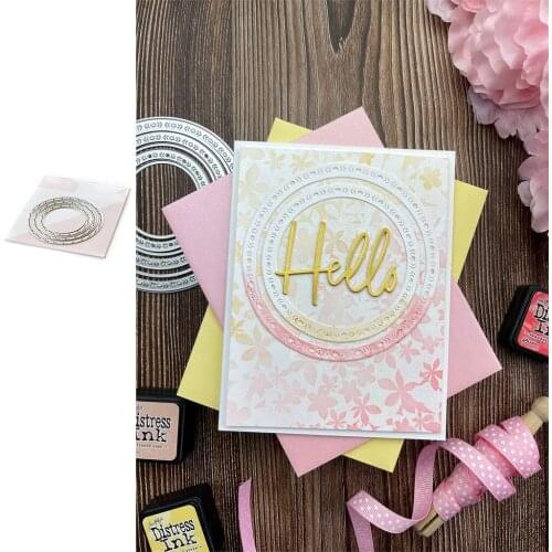 Lace Circle 2021 New Cutting Dies & Stamps Scrapbook Dariy Decoration Stencil Embossing Template Diy Greeting Card Handmade