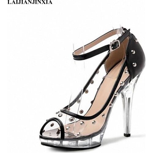 LAIJIANJINXIA New Ladys Sexy 5 Inch High Heels Shoes 13 CM High Heels Fashion Sandals Womens Night Club Pole Dancing Shoes