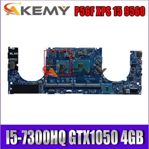 Laptop Motherboard For Dell P56F XPS 15 9560 CAM00/01 LA-E331P MB CN-0YV12N 0YV12N W/ I5-7300HQ GTX1050 4GB 100% Fully Tested