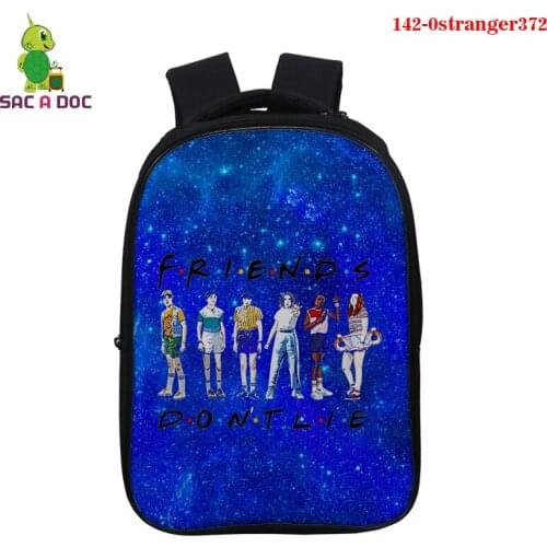 Mochila 2021 Friends Dont Lie Stranger Things School Bag for Kids 3d Print Fashion Backpacks Bag Boys Girls Teenager Schoolbag