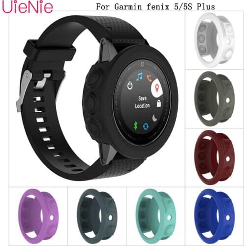Fashion soft silicone rubber sleeve for Garmin fenix 5/ fenix 5S Plus sports watch case fit dial protection watch accessories