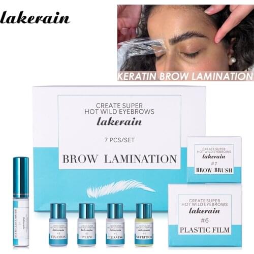 Home Brow Lamination Natural Eyebrow Lift Kit Semi Permanent Brow Shapping Microblading 7pcs Makeup Set