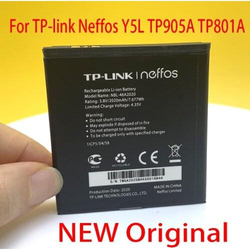NEW Original 2020mAh Battery For TP-link Neffos Y5L TP905A TP801A NBL-46A2020 In Stock High Quality +Tracking Number