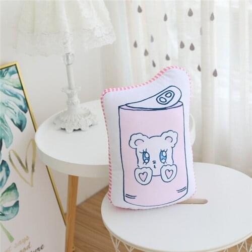 New Japanese cute Beca bear figure soft sister girl heart pillow double-sided printed down cotton cushion pillow nap pillow