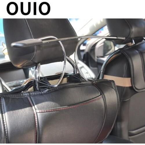 Car rear seat headrest stainless steel coat hanger for Mercedes W203 BMW E39 E36 E90 F30 F10 Volvo XC60 Audi A6 c5 c6 Q5 Q7