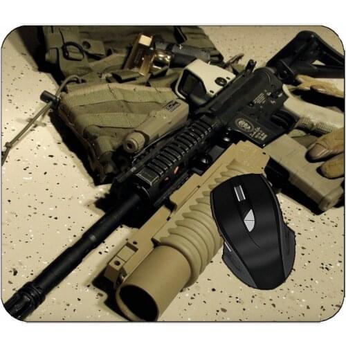Professional Mousepad Weapon Assault Rifle M4 Non-Slip Rubber Mousepad