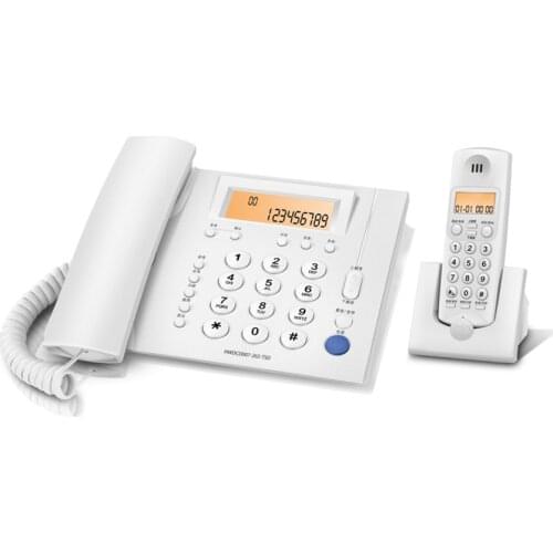 Expandable Corded/Cordless Phone with Base Speakerphone, 1 Corded Handset and 1 Cordless Handset, Landline Phone for Home Office