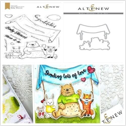 Christmas Bears Clear Metal Cutting Dies Handmade for DIY Photo Album Decoration Scrapbooking Embossing Template Stamp