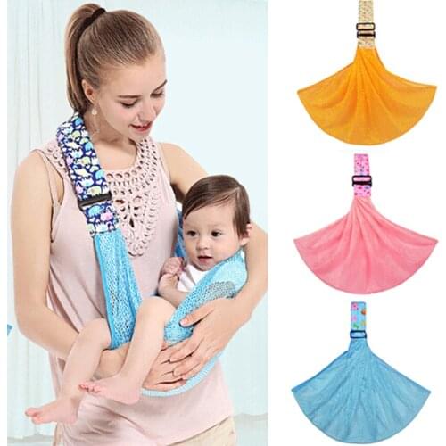 Newborn Breathable Net Baby Ring Sling Carrier Soft Baby Horizontal Wrap For Nursing Pouch Front Infant Gift