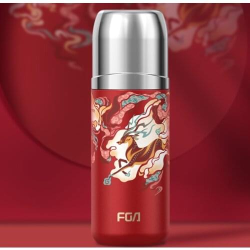 Stainless Steel Water Bottle China Style Thermos Cups Portable Home Outdoor Travel Insulation Cup Creative Gift Thermos