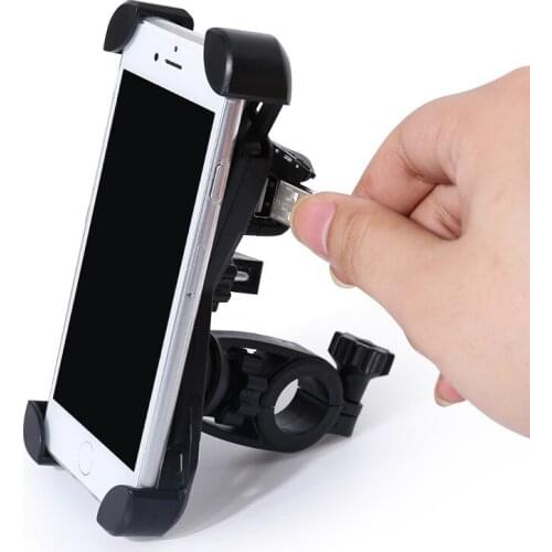 Universal Cell Phone Grip Holder Bar Mount Motorcycle Handle Mount with 12-80V USB Charger for iPhone XS, XS-Max, Galaxy S9 etc