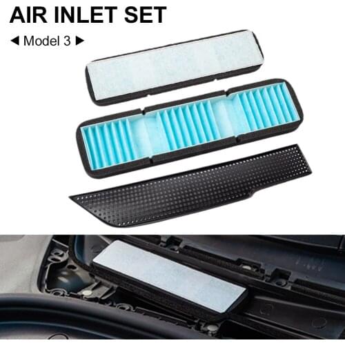 Air Intake Filter Inlet Air Vent Filter Protect from Leaves Clogging Air Conditioning Intake Filter Reusable for Tesla Model 3