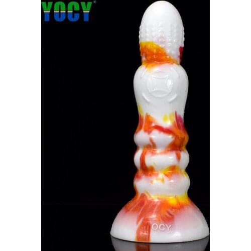 YOCY Long Anal Plug Silicone Colorful Butt Plugs Adult Sex Toys For Men Ass Suction Cup Fantasy Dildo Anus Expansion Stimulator