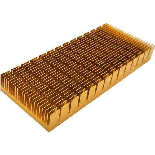 1Pcs High quality heat sink 150*60*18MM Grooved gold heat sink