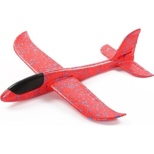 48CM Hand Throw Foam Plane Toys Outdoor Launch Glider airplane Kids Gift Toy Free Fly Plane Toys Puzzle Model Jouet