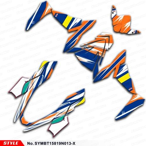 Aftermarket Custom Graphics Motorbike Stickers Motorcycle Décor for SYM DRG BT 158 2019 2020, Style No.SYMBT15819N013-X