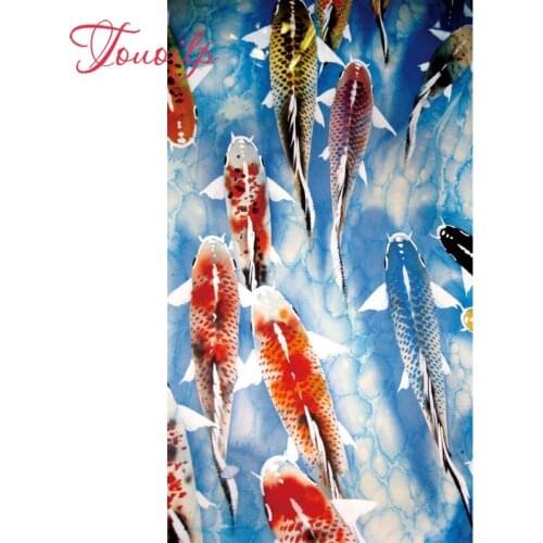TOUOILP fish 5D Diamond Painting Full Square/Round Drill"Watch Koi goldfish "3D Embroidery Cross Stitch Mosaic Home Decor