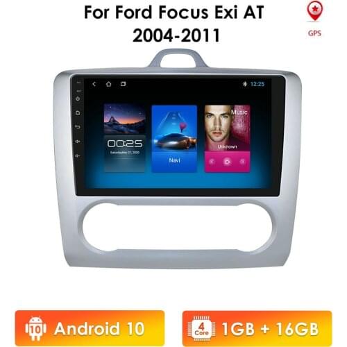 Android 9 Car Radio Player for Ford Focus Exi AT 2004 2005 2006-2011 2DIN 9 Inch GPS Navigation Touchscreen Quad-core Multimedia