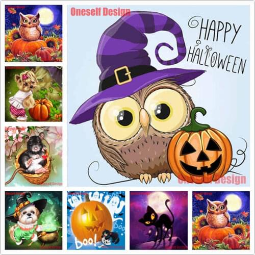Great diamond mosaic saLE diamond painting full drill Halloween gift diy diamond embroidery full set Halloween gift for family