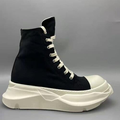 Men Fashion Boots Thick Bottom Man Canvas Shoes 2021 Breathable Trainers Men 27#30/10D50