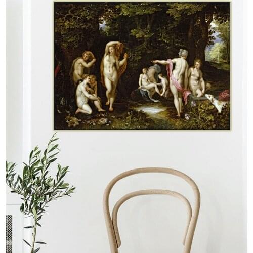 Citon Bruegel Pieter《Diana and Actaeon》Canvas Art Oil Painting Artwork Poster Picture Wall Decor Home Interior Decoration