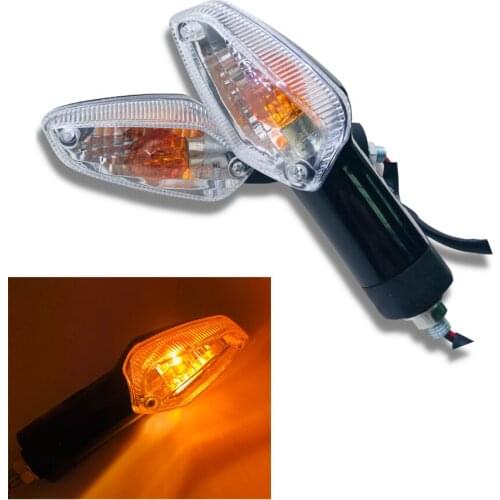 For Honda CBR 250R 300R CB300F CBF125 Stunner CBF150 Motorcycle Turn Signal Indicator White Lens Front Rear Motorbike Light Lamp