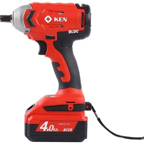 20V Rechargeable Electric Cordless And Brushless impact Wrench With Lithium Battery