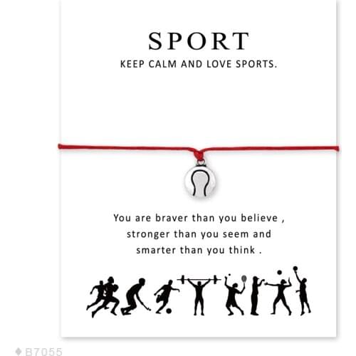 Hot Sale Fashion Handmade Unisex Antique Silver Tennis Charm Bracelets for Women