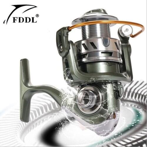 FDDL Metal 12+1 axis without clearance bearings Fishing Reel Speed ratio 5.2:1 Spinning Fishing Reels Type Reel roller sea rod