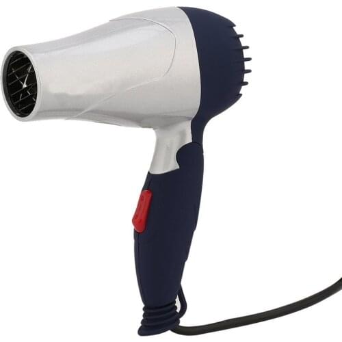 Mini Portable Foldable Handle Compact 1500W Hair Dryer Blow Dryer Hot Wind Low Noise Long Life for Outdoor Travel
