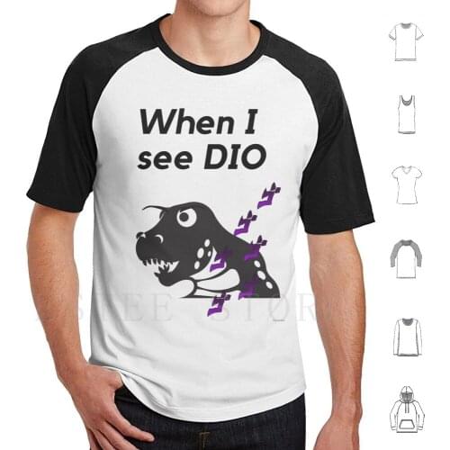 Angry Dinosaur T Shirt Men Cotton 6xl Dio Dinosaur Angry Meme Menacing Funny Fun