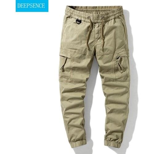 2021 New Trousers Big Mens Overalls Stretch Pants Autumn Casual Pants Mens Overalls Elastic Band Overalls Men