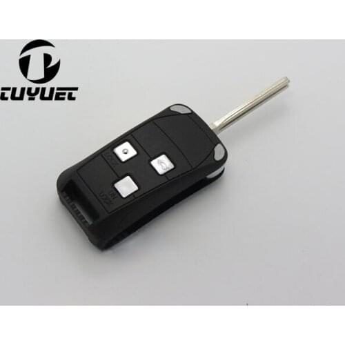 New Style Modified Key Case Fix For Lexus Modified Flip Remote Key Shell 3 Buttons Uncut Blade
