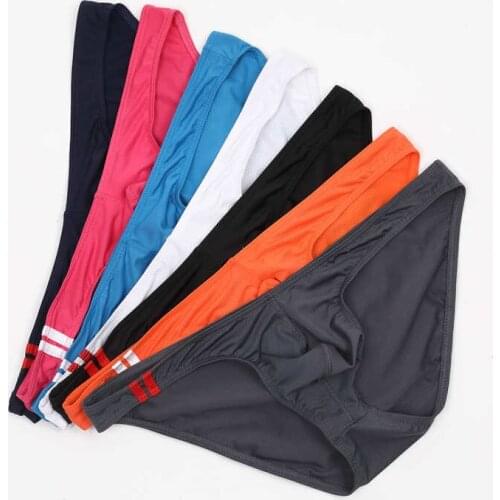 Wholesale Mens Mini Briefs Sexy Mesh Underwear Lingerie 7pcs/lot Mens U Convex Pouch Jockstrap Sexy Low Waist Cueca Panties