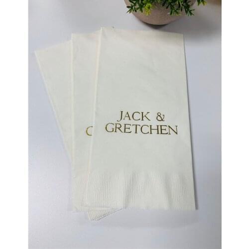 Personalized Hand New Home house warming Napkins Logo Wedding Favors Hostess Gift Party Engagement Monogram Birthday Baptism