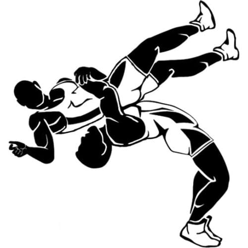 Coolest Car Stickers High Quality Wrestling Graphic Accessories Silhouette Vinyl Good Quality Waterproof Sun Protection Anti-UV