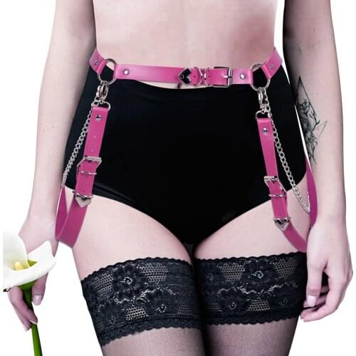 Sexy Garter Harness Waist To Thigh Woman Stocking Belt Bondage Lingerie Goth Body Leg Harness Punk High Waist Exotic Accessories