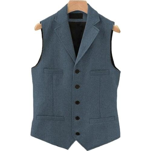 Light Navy Brown Green Black Royal Blue Men Vests Costume Homme Grooms Wedding Tuxedos Terno Masculino Slim Fit Prom Men Suits