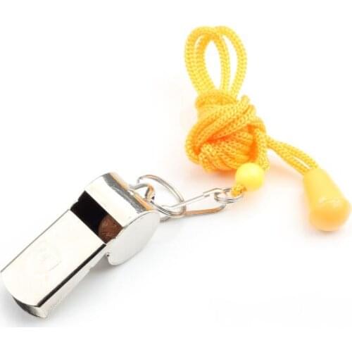Whistle Metal Emergency Outdoor Sports Soccer Keychain Basketball Referee Hiking Survival Aluminum Trumpet