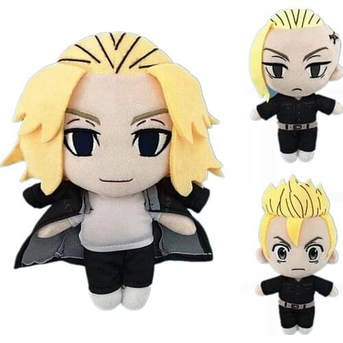 Tokyo Revengers Kawaii Plush Toys Doll Tokio Cute Manjiro Sano Ken Ryuguji Hanagaki Takemichi Stuffed Toy Nice Gifts Size 20cm