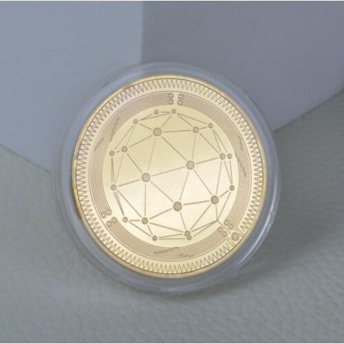 Virtual Quantum Coin Physical Collection Commemorative Coin Gold Plated Silver Metal Coin