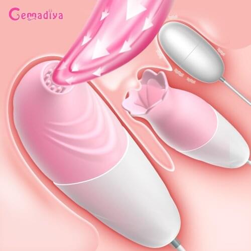 Sucking Licking Vibrator Eggs For Women Wireless Control G-Spot Nipple Clitoris Sucker Stimulator Vibrator Female Masturbator