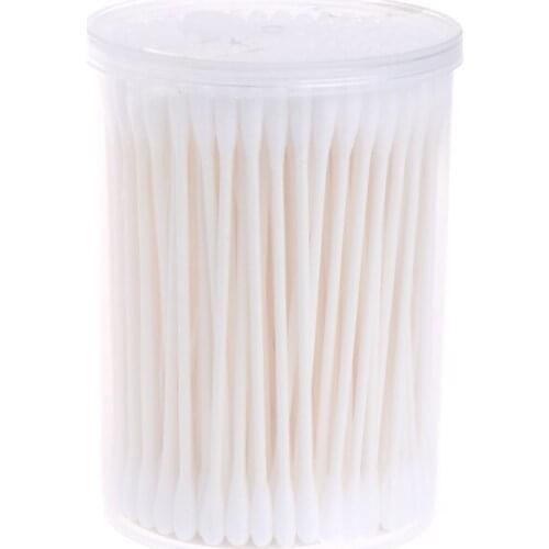 180Pcs Baby Swabs Cotton Double End Swab Disposable Thin Stick Cleaning Tools Cotton Swab Whosale&Dropship