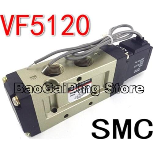2 Position 5 Way Solenoid Valve Pneumatic Air Valve SMC Type VF5120 VF5220 VF5330 DC12V DC24V AC220V AC110V