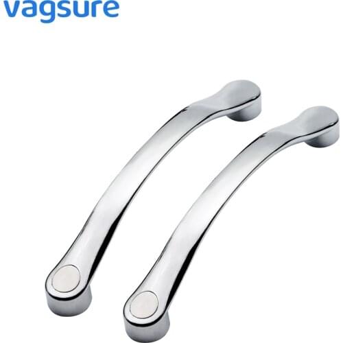 2Pcs/Lot Plastic Electroplated Installation Hole 14.5cm Shower Glass Sliding Door Accessories Shower Enclosure Handle Door