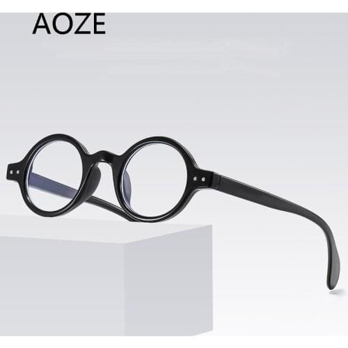 2021 Vintage Round Style Anti Blue Computer Glasses Frames Men Women Fashion Brand Design Eyewear Frame Eyeglasses 3534
