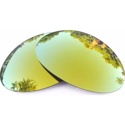 24K Gold Mirrored Polarized Replacement Lenses for Romeo 1 Sunglasses Frame 100% UVA & UVB
