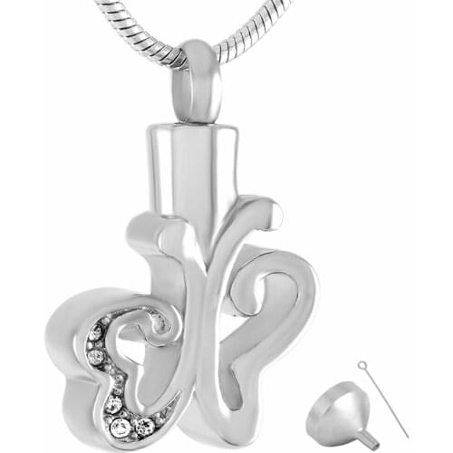 9371 Shiny Polishing Memorial Cremation Pendant Jewelry Butterfly Urn Keepsakes